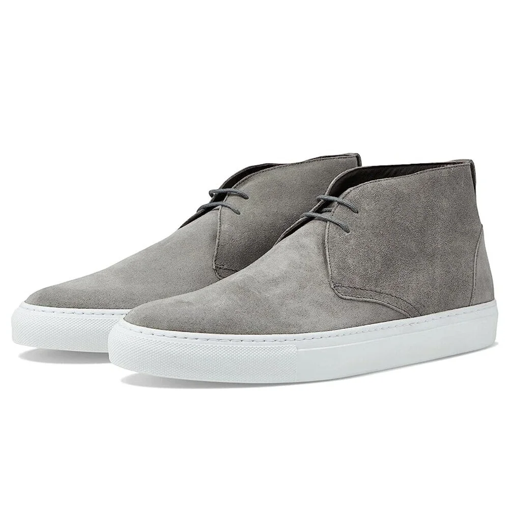 To Boot New York Argento Chukka Mens US 7 Gray Suede Leather Ankle Shoes RHS5827